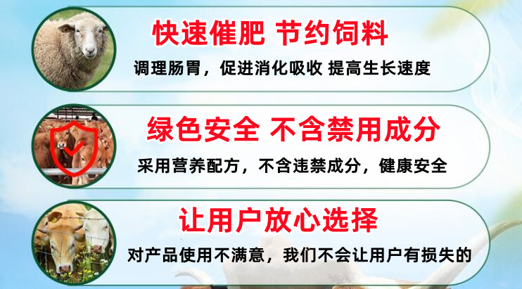 牛羊用什么催肥劑好呢？飼美佳牛羊催肥劑廠家直郵